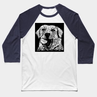 Yellow Lab with Ball Baseball T-Shirt